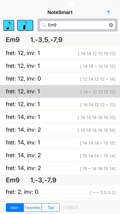 NoteSmart, 118,000 Guitar Chords