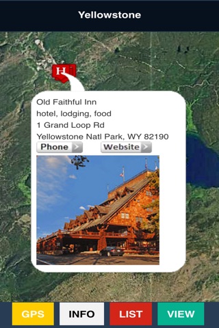 Yellowstone Park Trail and Road Map screenshot 4
