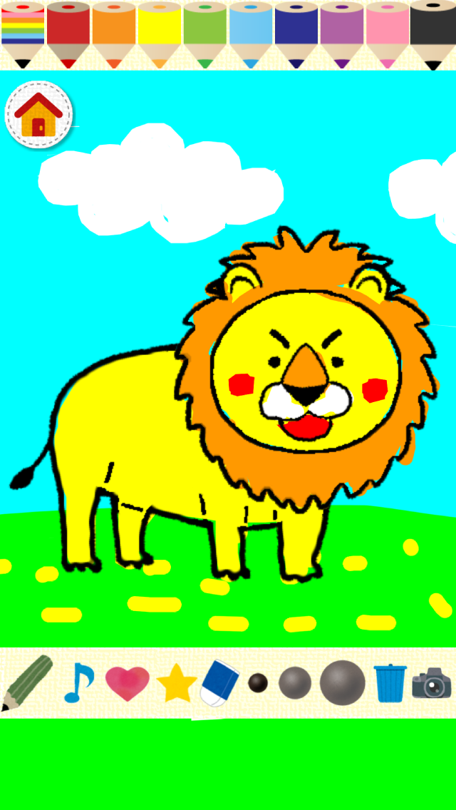 はじめてのぬりえ-子ども向け塗り絵アプリ