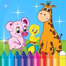 Animals Coloring Book for a Little Preschool Toddler Kids