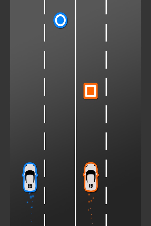 Two Cars - Twins must Avoid Squares screenshot 2