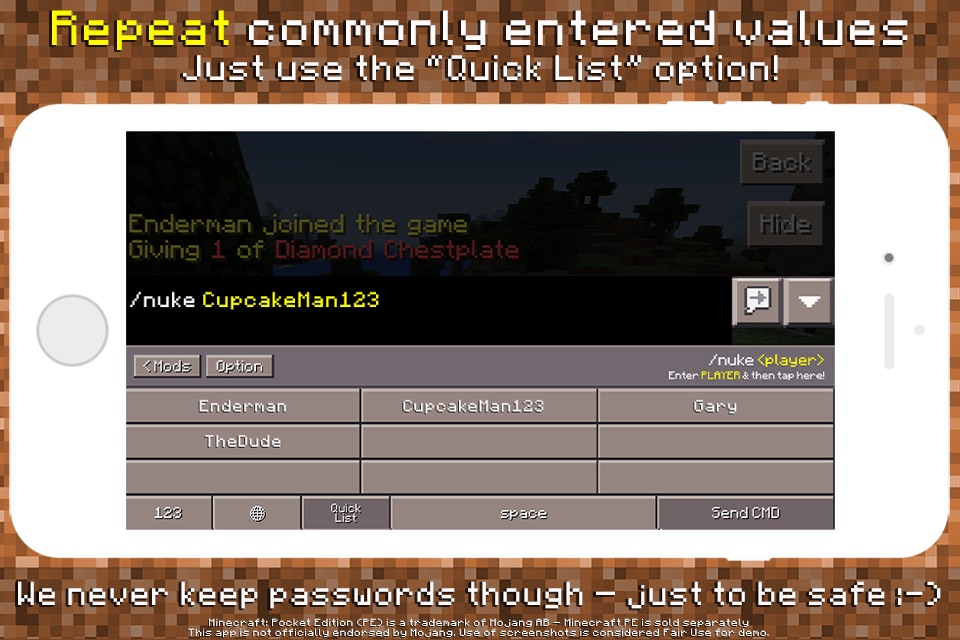 PE Mods - Custom Keyboard for Minecraft Pocket Edition screenshot 4