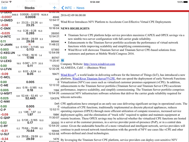 Stockwatch Ticker - iPad screenshot-4