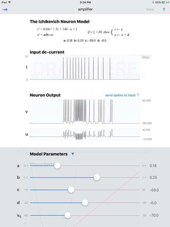 Izhikevich screenshot-4