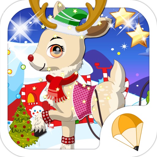 圣诞小鹿爱装扮 - 圣诞节，女生儿童小游戏免费 icon