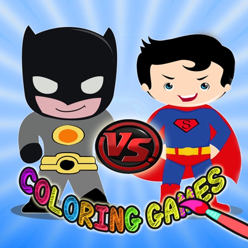 Jogo Batman vs Superman Coloring no Jogos 360