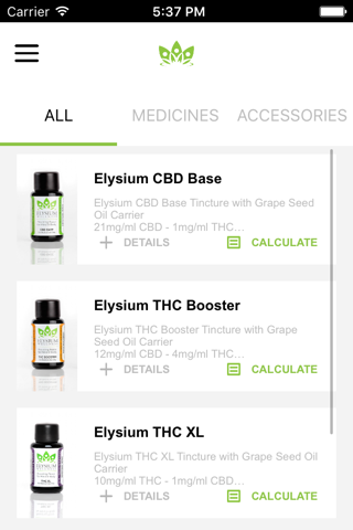 Elysium Wellness Dosage Calculator screenshot 3