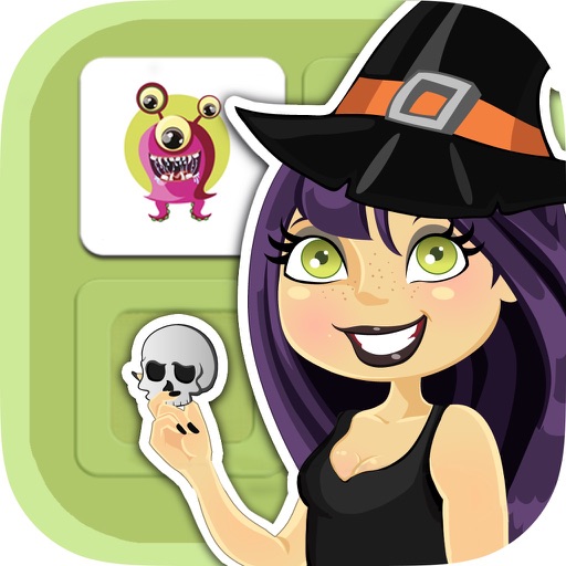 Halloween memory game: Learning game for kids