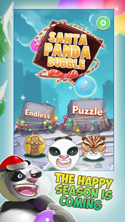 Santa Panda Bubble Christmas screenshot-0