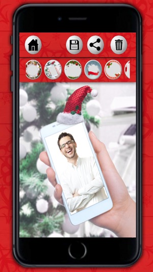 Christmas Frames for photos to design Christmas cards and wi(圖2)-速報App