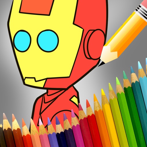 FREE Game Coloring Ironman Edition iOS App