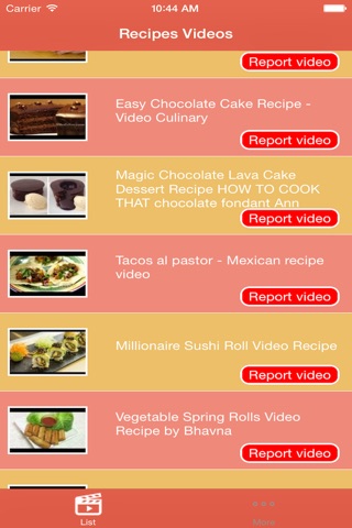 Recipes Videos screenshot 2