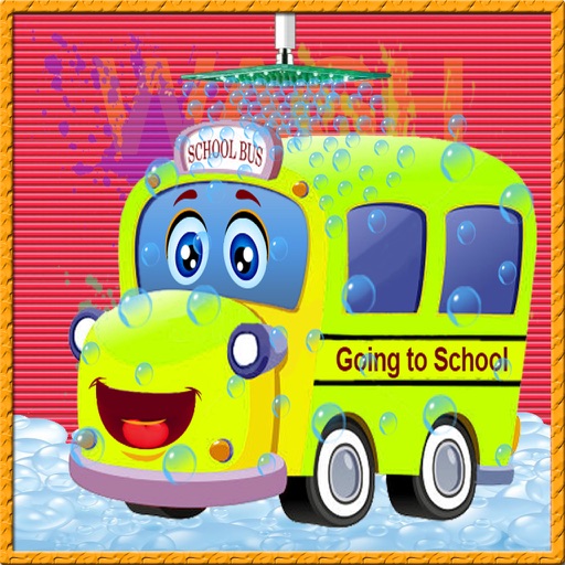 School Bus Wash Salon Best Auto Cleaning & Washing Icon