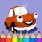 Coloring Book of Cars for Children: Racing car, bus, truck, vehicle, ...