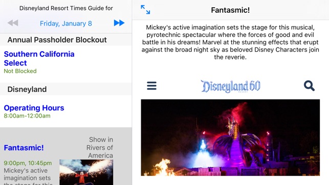 Disneyland Resort® Times Guide