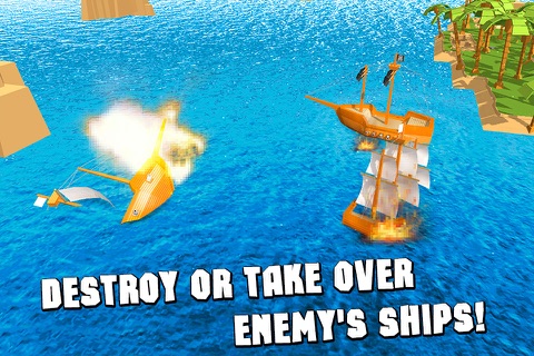 Pixel Pirate Ship Simulator 3D screenshot 2