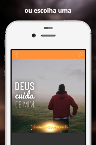 Personalize suas fotos com cartões e filtros com lindas palavras de Deus e Jesus screenshot 2