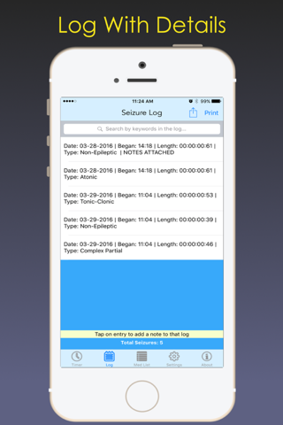 Seizure Watch screenshot 2