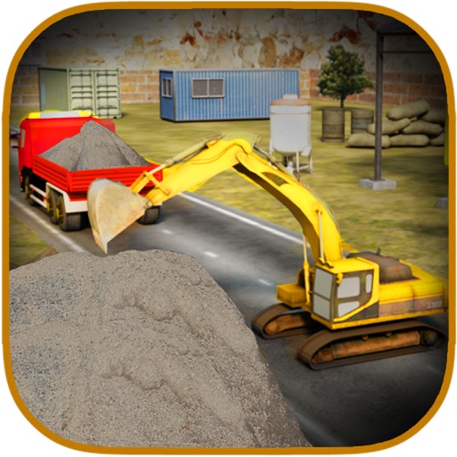 City Construction Crane Operator Excavator Driver Road Builder Simulator 2016 icon