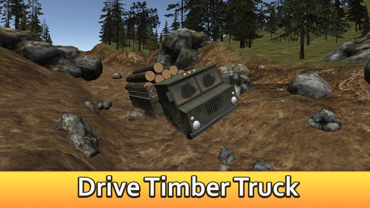 Offroad Logging Truck Simulator 3D Full - Drive and transport cargo!