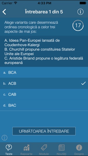 Admitere10 - teste grilă: Istorie, Biologie, Română și Engle(圖4)-速報App