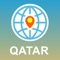 Qatar offline map brought to you by PGCGLOBE 