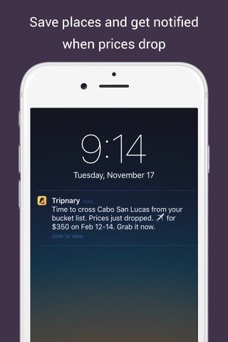 Tripnary - Find great places to travel based on your flight budget screenshot 4