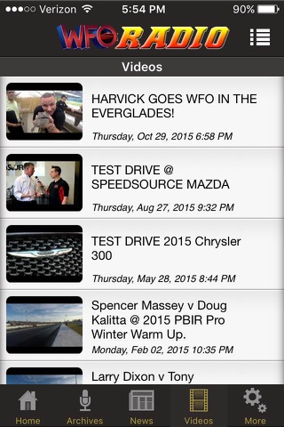 WFO Radio NHRA NASCAR Podcast screenshot 4