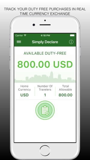 Simply Declare Travel App