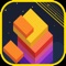 Building beautiful color block tower by pile up the square blocks