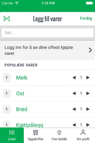 KIWI Huskeliste screenshot 4