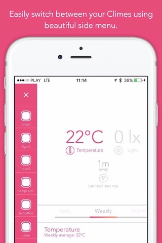 Clime - the micro sensor that automates your life. screenshot 3