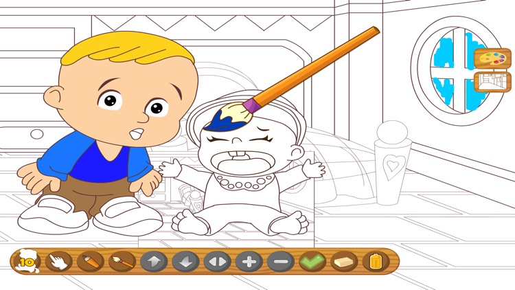 Coloringbook baby - Color, design and play with your own coloringbook baby