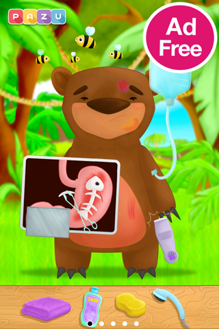 Jungle Care Taker - Kid Doctor for Zoo and Safari Animals Fun Game, by Pazu screenshot 2