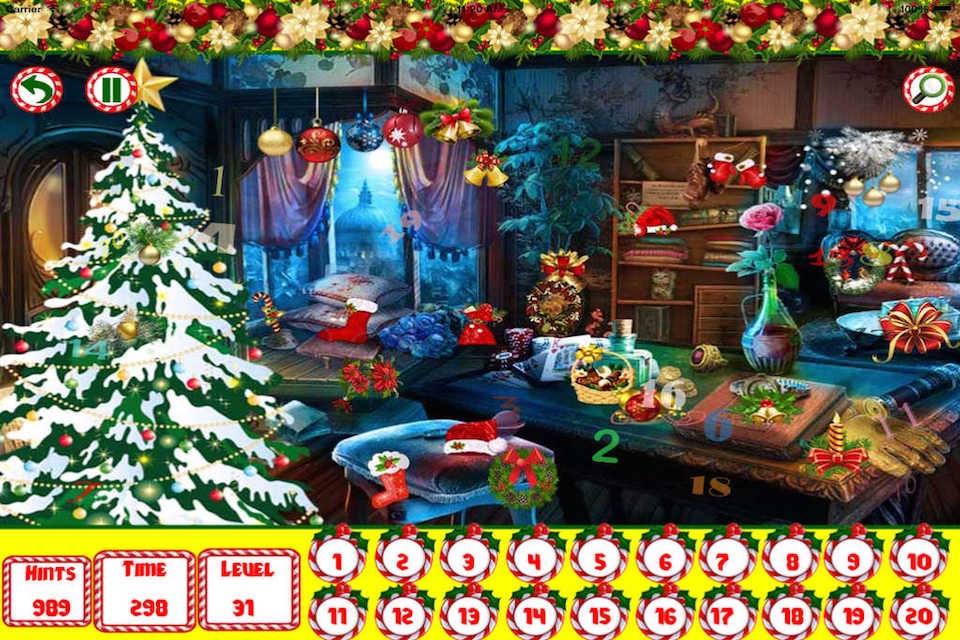 Hidden Objects: Christmas Hidden Numbers screenshot 4