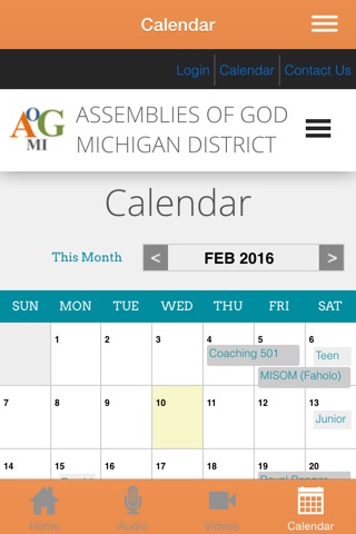 Assemblies of God, Michigan District screenshot 4