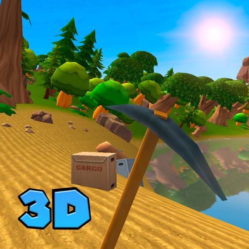 Cartoon Island Survival Simulator 3D icon