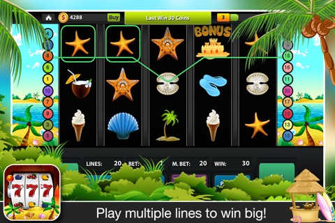 Slots: Beach Summer Party Slots Pro screenshot 2