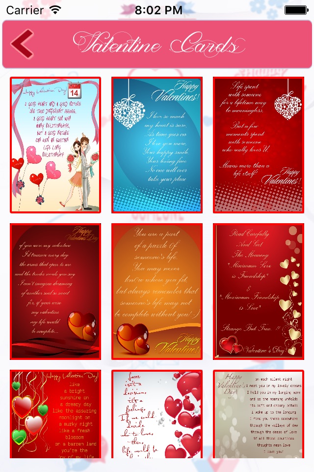 Valentine's day cards (HD) screenshot 2