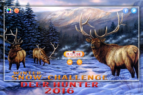 Deer Hunter Winter Snow challenge Shooter 2016 : The Shooting Adventure Game screenshot 2