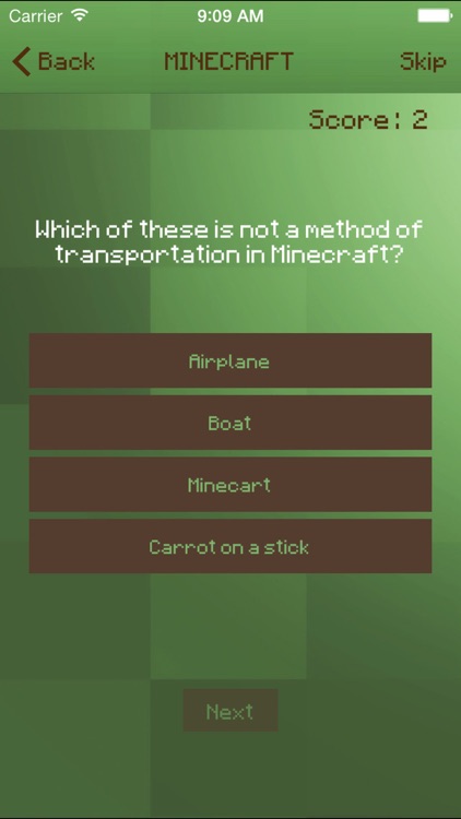 Trivia For Minecraft PE