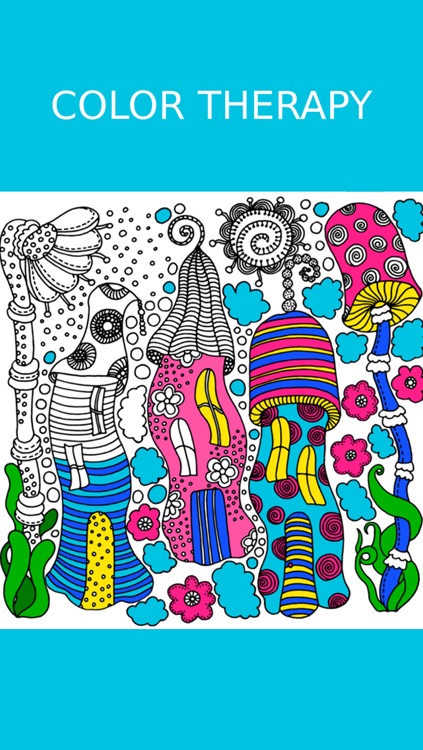 Doodle Coloring Book for Adults: Free Fun Adult Coloring Pages - Relaxation Anxiety Stress Relief Color Therapy Games screenshot-4