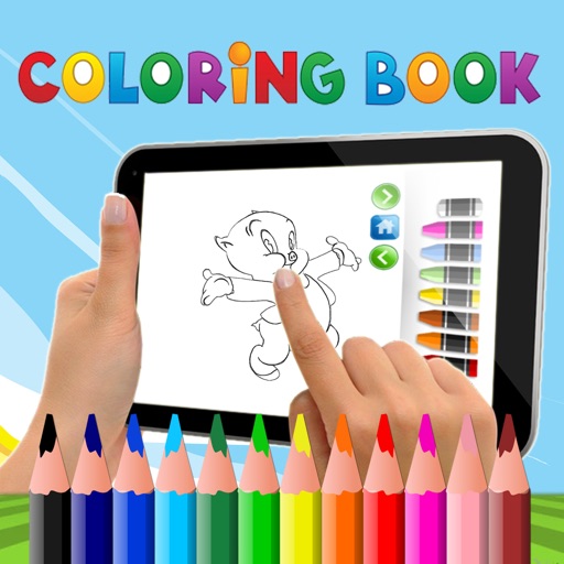 PAINT COLORING BOOK FOR KIDS PORKY PIG CARTOON VERSION icon