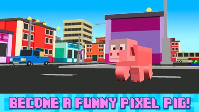 How to cancel & delete Blockhead Pig City Rampage 3D from iphone & ipad 1