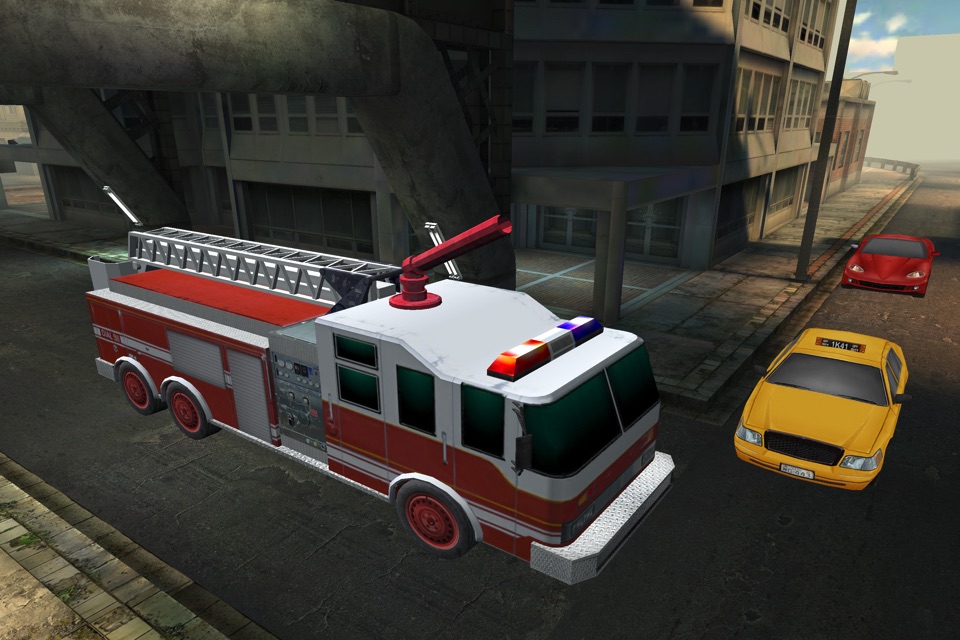 3D FireTruck Racing - eXtreme Emergency Race Trucks screenshot 2