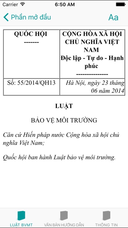 Luật Bảo Vệ Môi Trường 2014