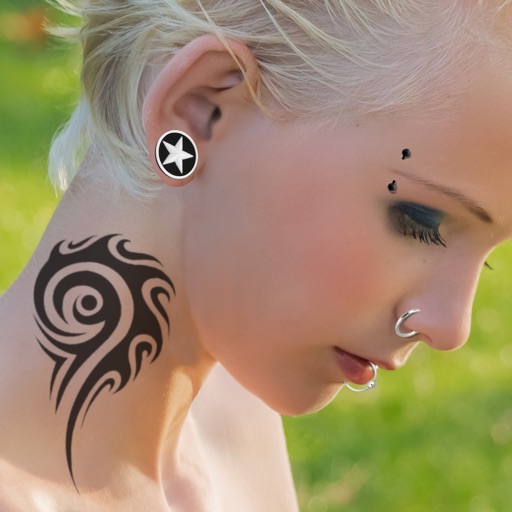 Tattoo and Piercing Salon Photo Editor with Cool Design.s for Body.Art Makeover