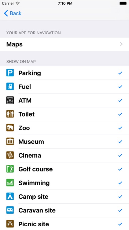 Leisuremap Portugal, Camping, Golf, Swimming, Car parks, and more screenshot-4