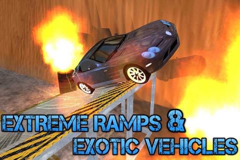 Extreme Sports Car Stunts 2016: Reckless Car Driving with Drift & Ramp Jumping screenshot 2