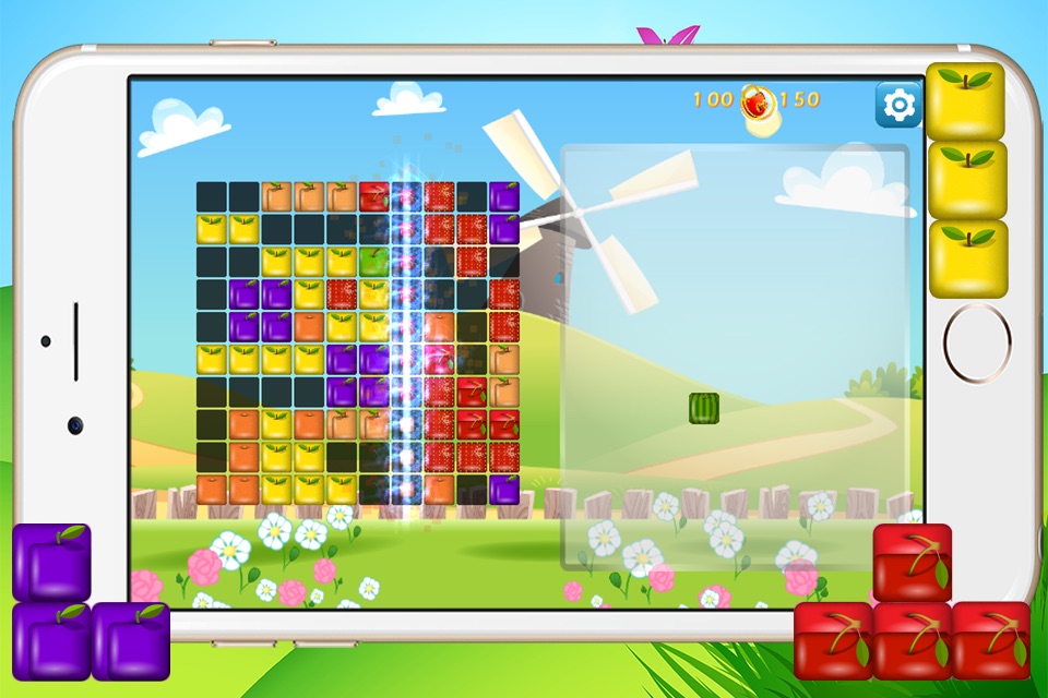Block Puzzle Legend - Tasty Fruit and torrid blaze Bricks screenshot 4